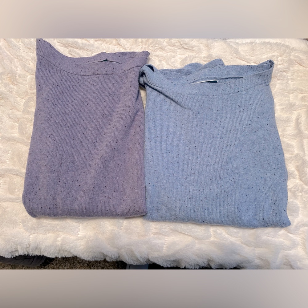 Bundle Two Karen Scott Speckled Sweaters